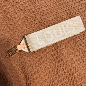 Louis Vuitton Cream and Gold Strap